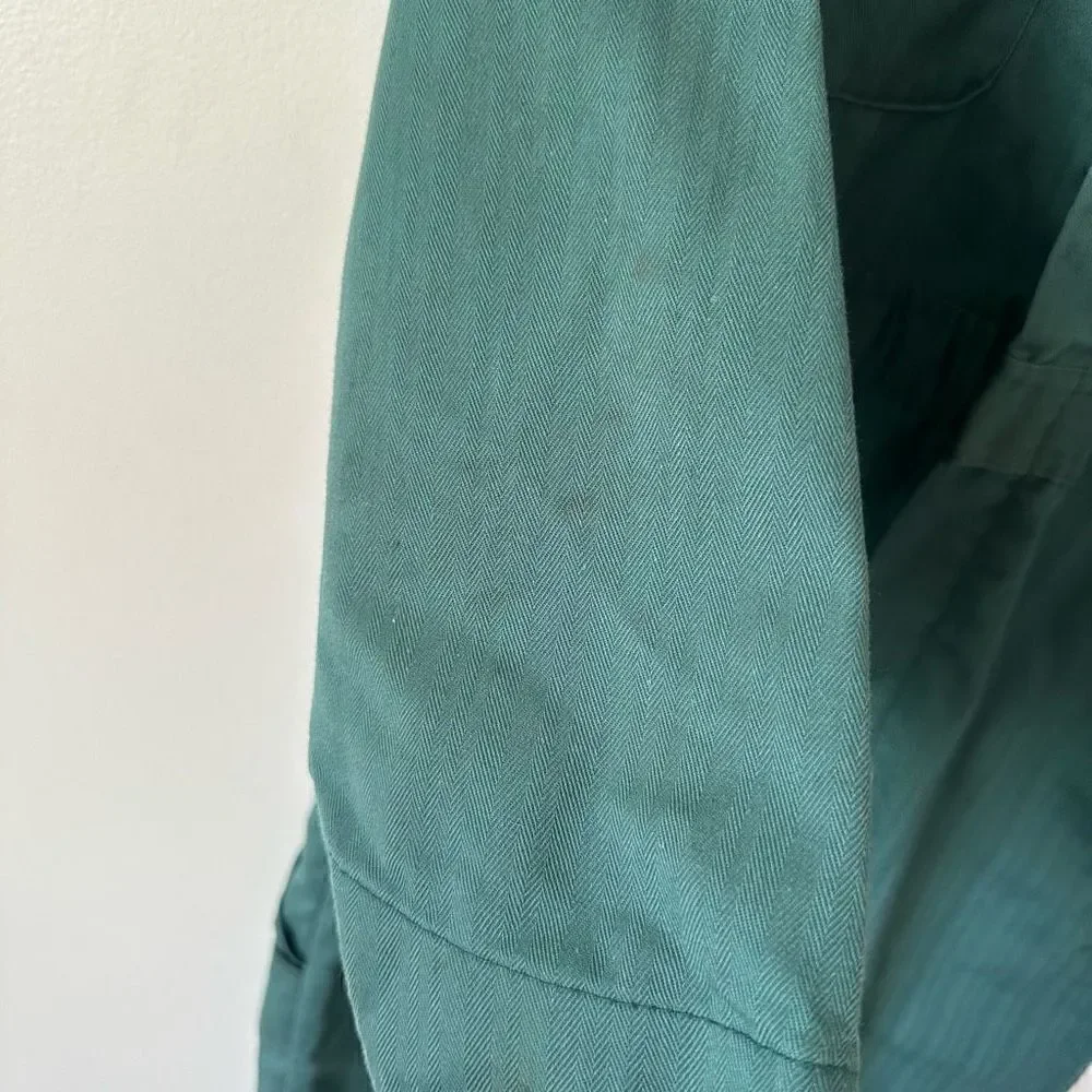 Big Mac JCPenney Vintage RARE Color Men’s Teal Green Mechanic Work Coveralls Jum - Picture 9 of 15